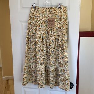 Toad&Co Marigold Tiered MIDI Skirt